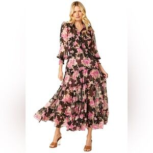 NWT Misa Los Angeles Aydeniz Dress in Rosetta Thorn XS
